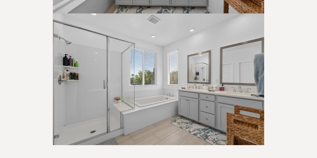 A remodeled Yuba City primary bathroom